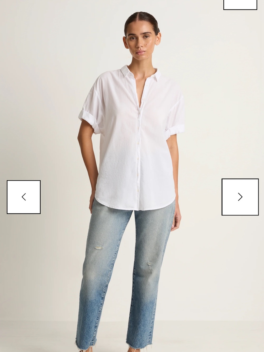 Xirena Channing Shirt Large Women White